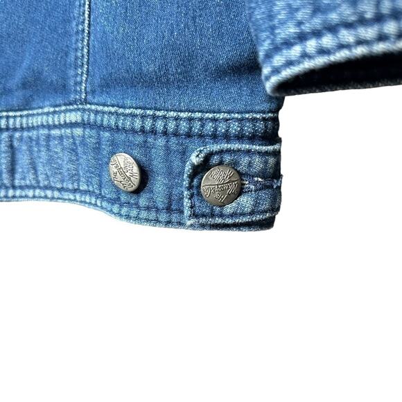 Moussy x iSKO Blue Future Face Denim Next Collab Medium Wash Jean Jacket - Picture 8 of 11